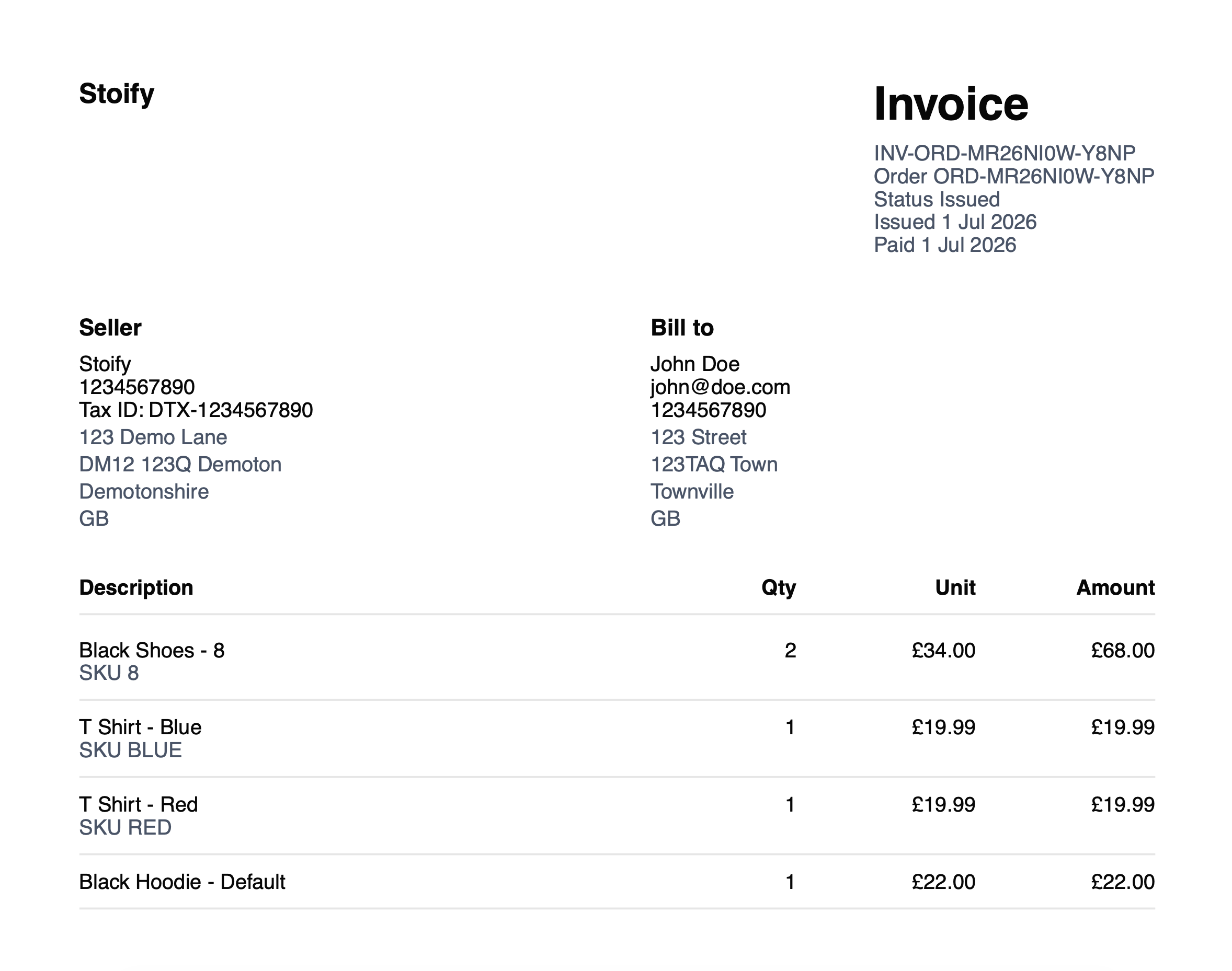 How Stoify Invoices Keep Order History Useful for Customers and Support